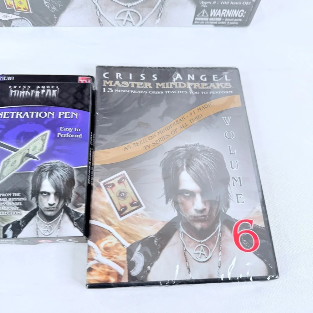 Criss Angel Mindfreak Platinum Magic Kit 350+ Tricks Money Printer Pen DVD New